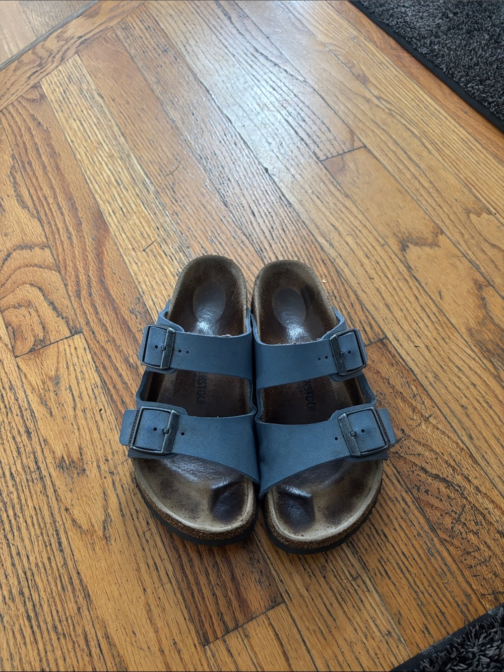 Blue birkenstocks